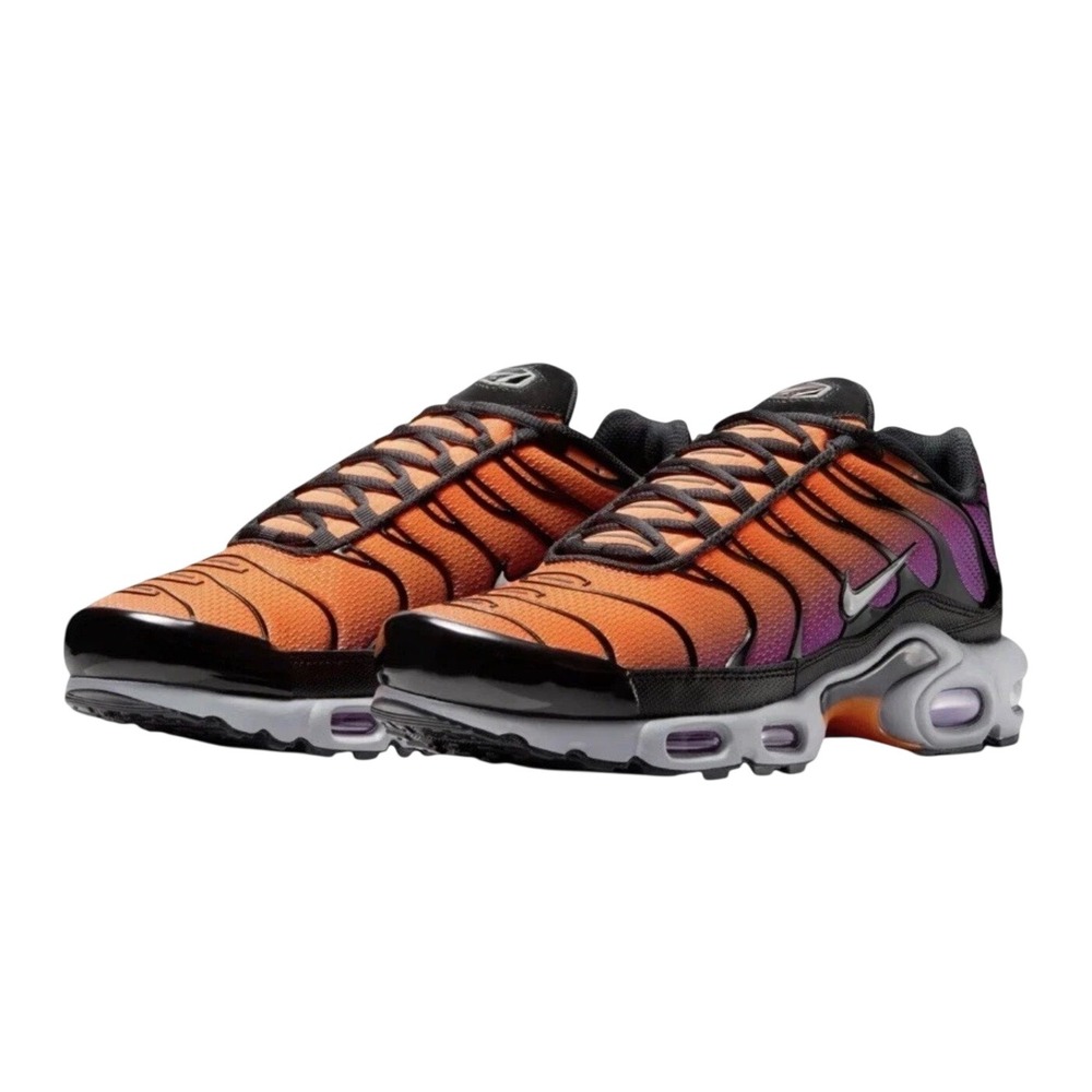 Nike Air Max Plus Total Orange Vivid Purple Low Top Sneaker DM0032-014 SZ 13